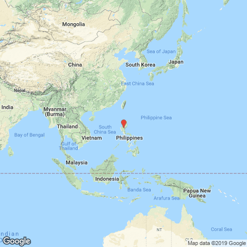 specimens map of Glauconome curta