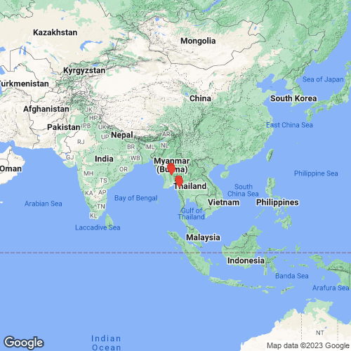 specimens map of Radiatula mouhoti