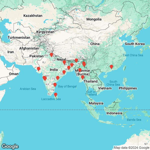 specimens map of Lamellidens lamellatus
