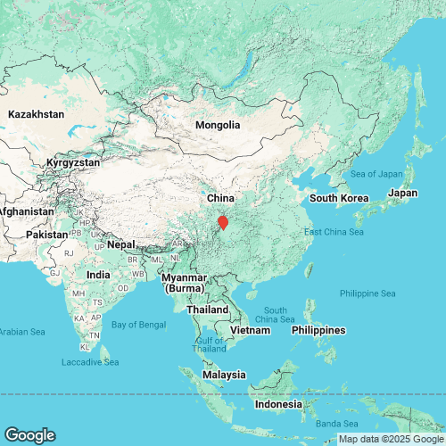 specimens map of Pseudocuneopsis sichuanensis