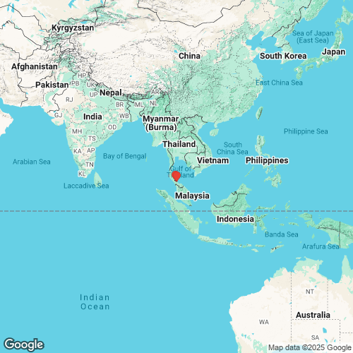 specimens map of Songkhlanaia tamodienica