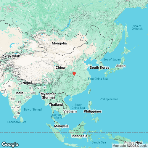 specimens map of Pseudocuneopsis yemaoi