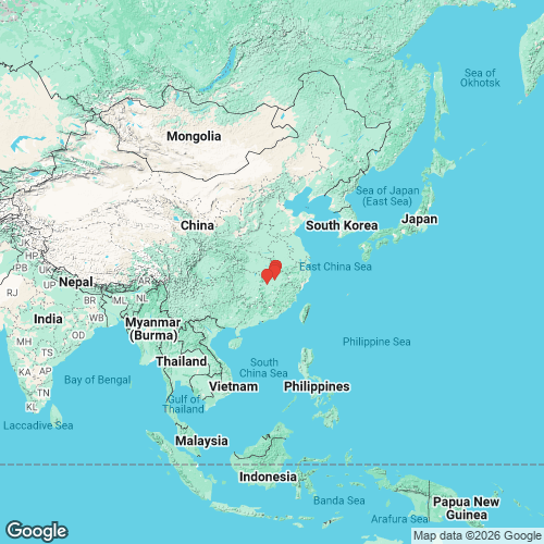 specimens map of Schistodesmus xinyuensis