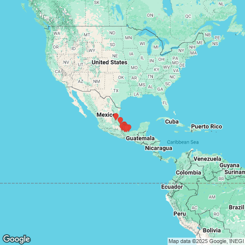 specimens map of Mesonaias umbrosa