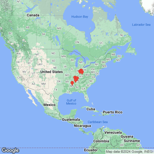 specimens map of Obovaria subrotunda