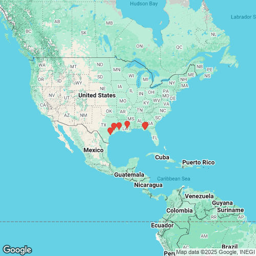 specimens map of Glebula rotundata