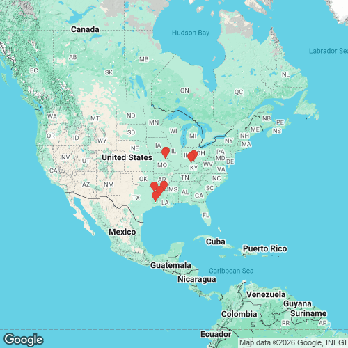 specimens map of Pustulosa nodulata