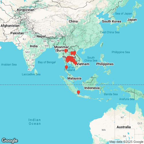 specimens map of Pilsbryoconcha carinifera
