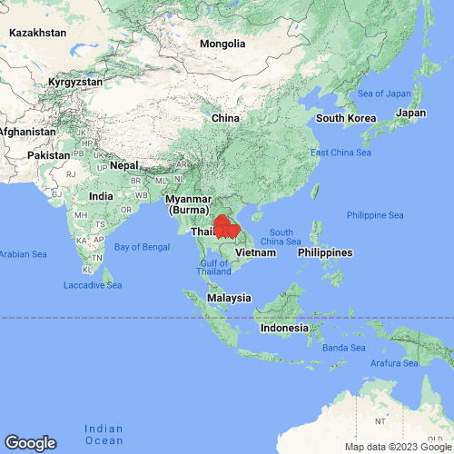 specimens map of Ensidens sagittarius