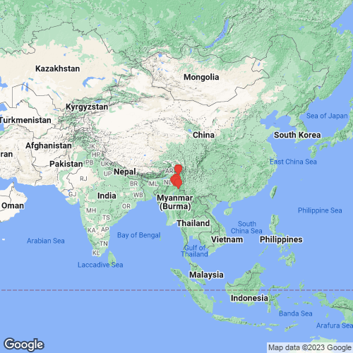 specimens map of Yaukthwa rectangularis