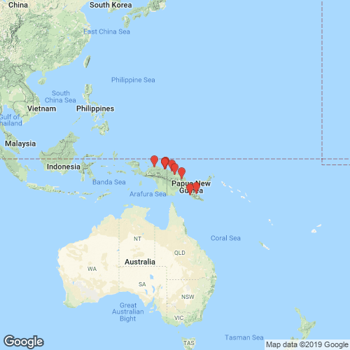 specimens map of Velesunio sentaniensis