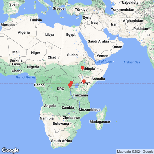 specimens map of Euglesa keniana
