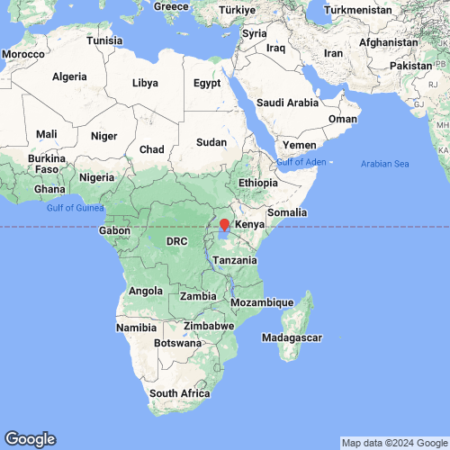 specimens map of Sphaerium stuhlmanni