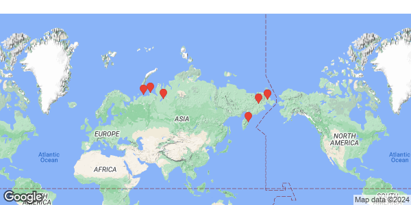 specimens map of Pisidium dilatatum specimens map of Pisidium dilatatum