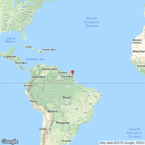 specimens map of Polymesoda mexicana